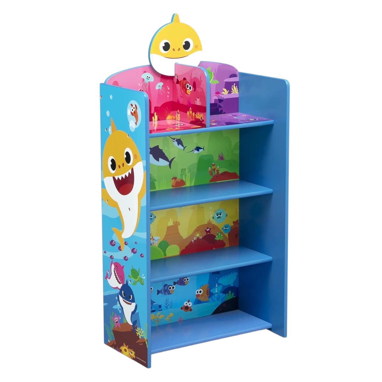 ชั้นวางลายเบบี้ชาร์คDelta Children Wooden Playhouse 4-Shelf Bookcase for Kids, Baby Shark , ราคา 2,990 บาท