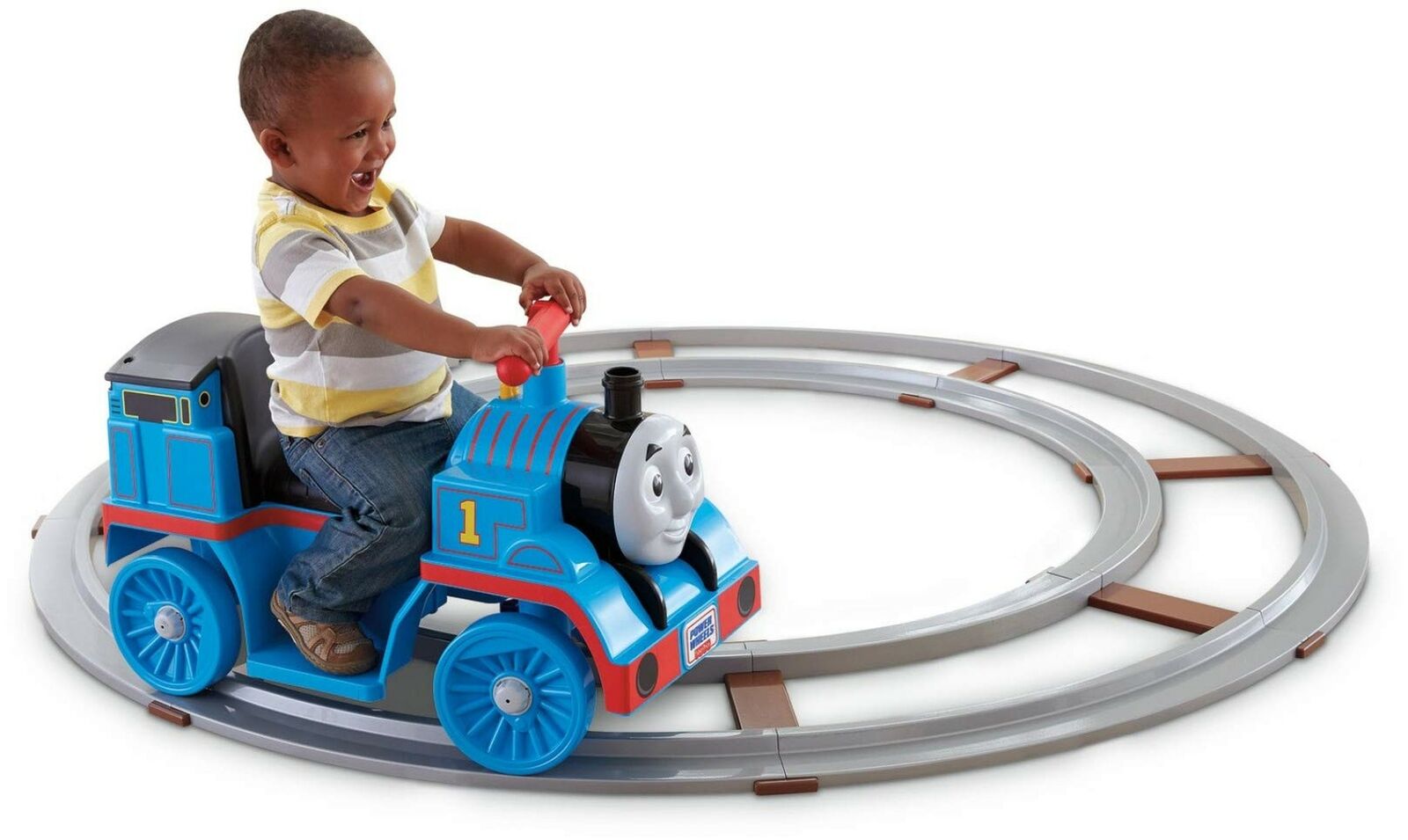 พร้อมส่ง ❤️ รถแบตฯโทมัสพร้อมราง Fisher-Price Power Wheels Thomas & Friends Thomas with Track รถแบตฯโทมัสรุ่นใหม่ล่าสุด