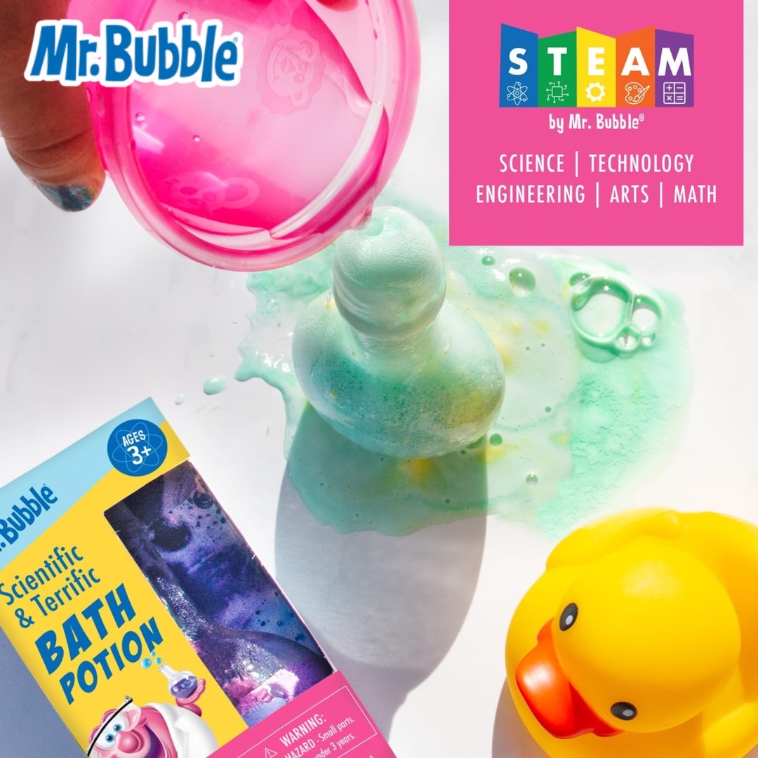 นำเข้า 🇺🇸 🫧 เปลี่ยนอ่างอาบน้ำให้กลายเป็นห้องทดลองสุดมันส์กับ Mr. Bubble Scientific & Terrific Bath Potion ราคา 390 บาท