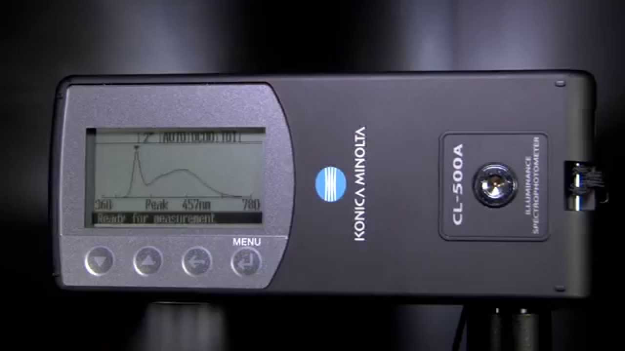 Konica รุ่นCL-500Aเครื่องวัดความสว่างของแสง Minolta Spectroluminometer CL-500A