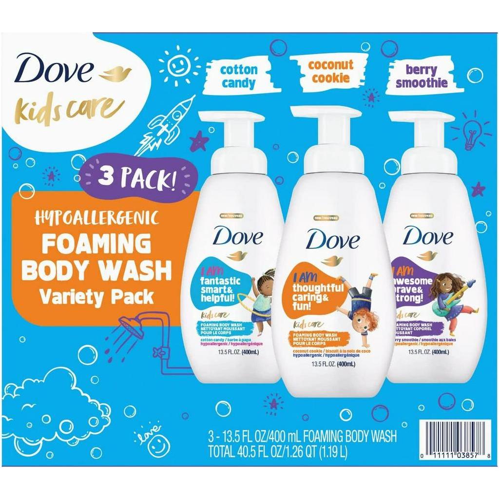 Dove Kids Care Foaming Body Wash วาไรตี้แพ็ค (13.5 fl. oz, 3 pk.) ราคา 1,250.- บาท