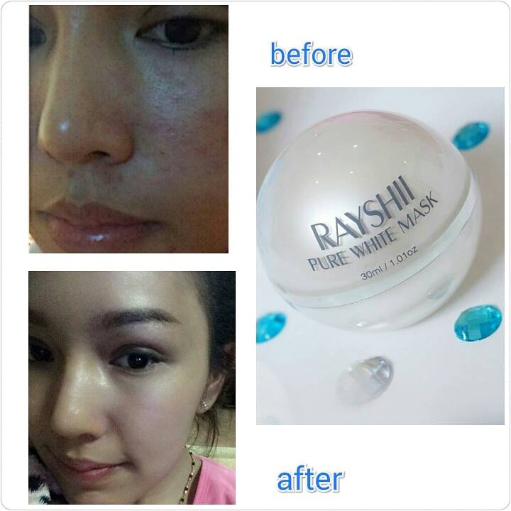 มาส์ก เรชิ Rayshi Pure White Mask Sleeping mask สูตรพิเศษ เนื้อมาส์กนุ่ม