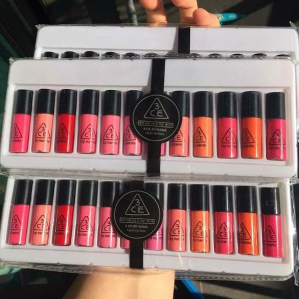 ลิปทิ้นกลอส 3ce Set 12 สี (3 Concept Eyes Liquid Lip Gloss)