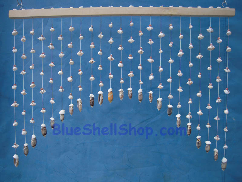 ม่านโค้งสั้นลายหอยหวานทับทิม