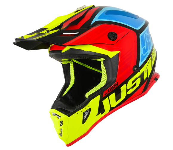 หมวกกันน็อค JUST1 รุ่น J38 ลาย Blade Black/Yellow/Red/Blue