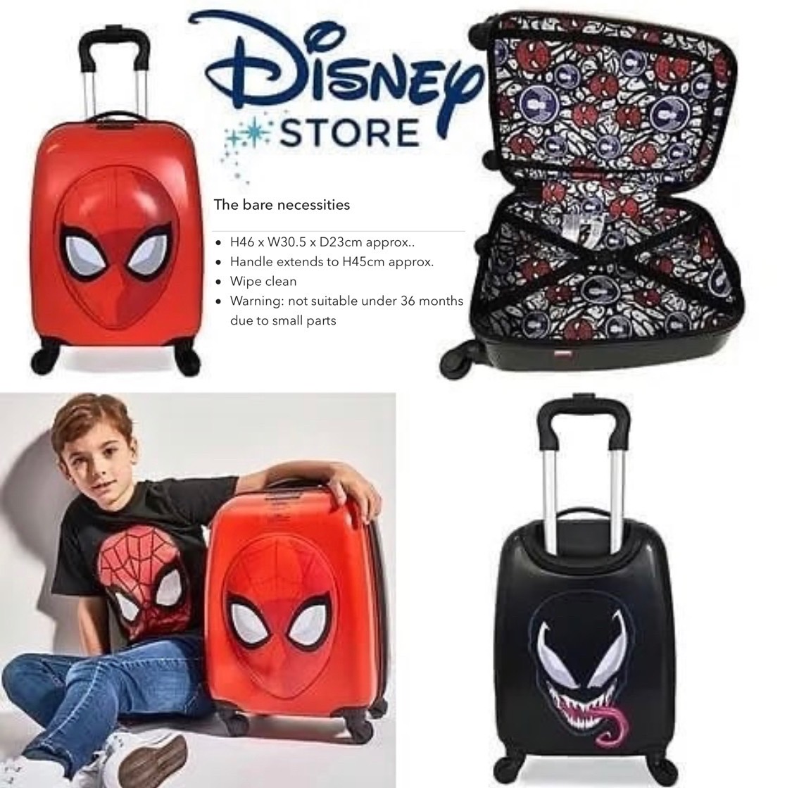 กระเป๋าล้อลาก Disney Store Spider-Man and Venom Rolling Luggage ราคา 1,990 บาท