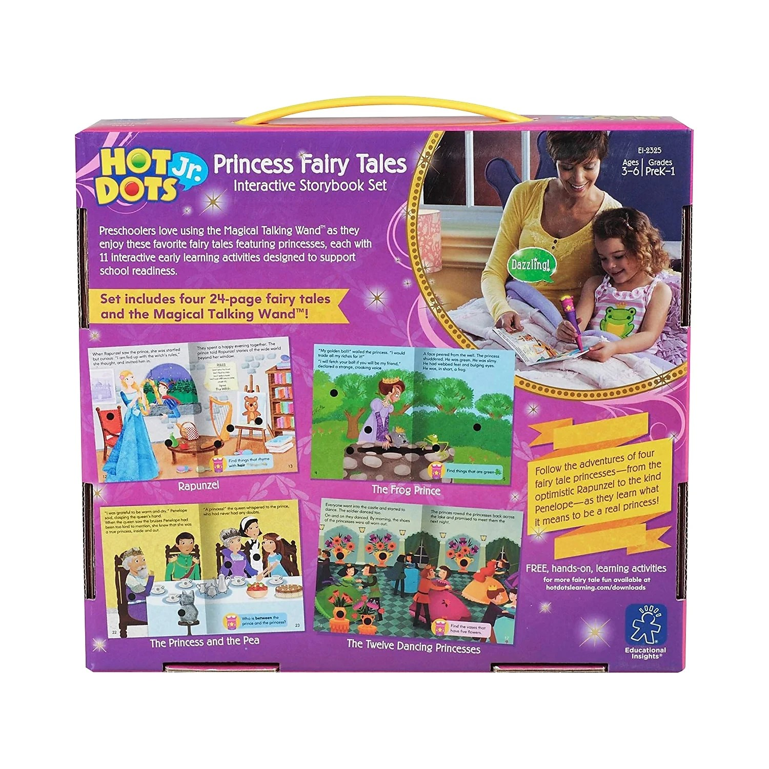 นำเข้า 🇺🇲 Hot Dots Jr. Princess Fairy Tales Storybooks, 4 Books & Interactive Pen, Ages 3+ ชุดหนังสือนิทานแบบโต้ตอบ ราคา 990 บาท