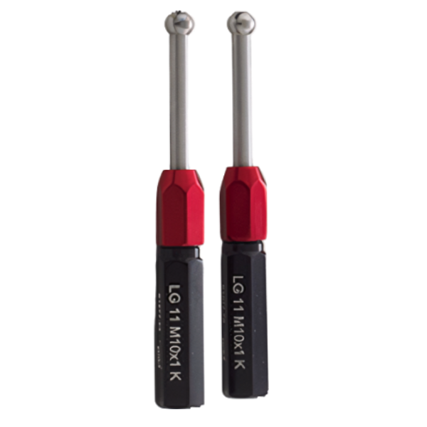 Ø3.420(-2um)ปลั๊กเกจกลมวัดงานความโตด้านในค่าความละเอียดสูงแบบด้ามจับสีแดง,Tungsten Carbide ball gauge Reversible type,w/Red Handle,NoGoØ3.420(0/-0.002)