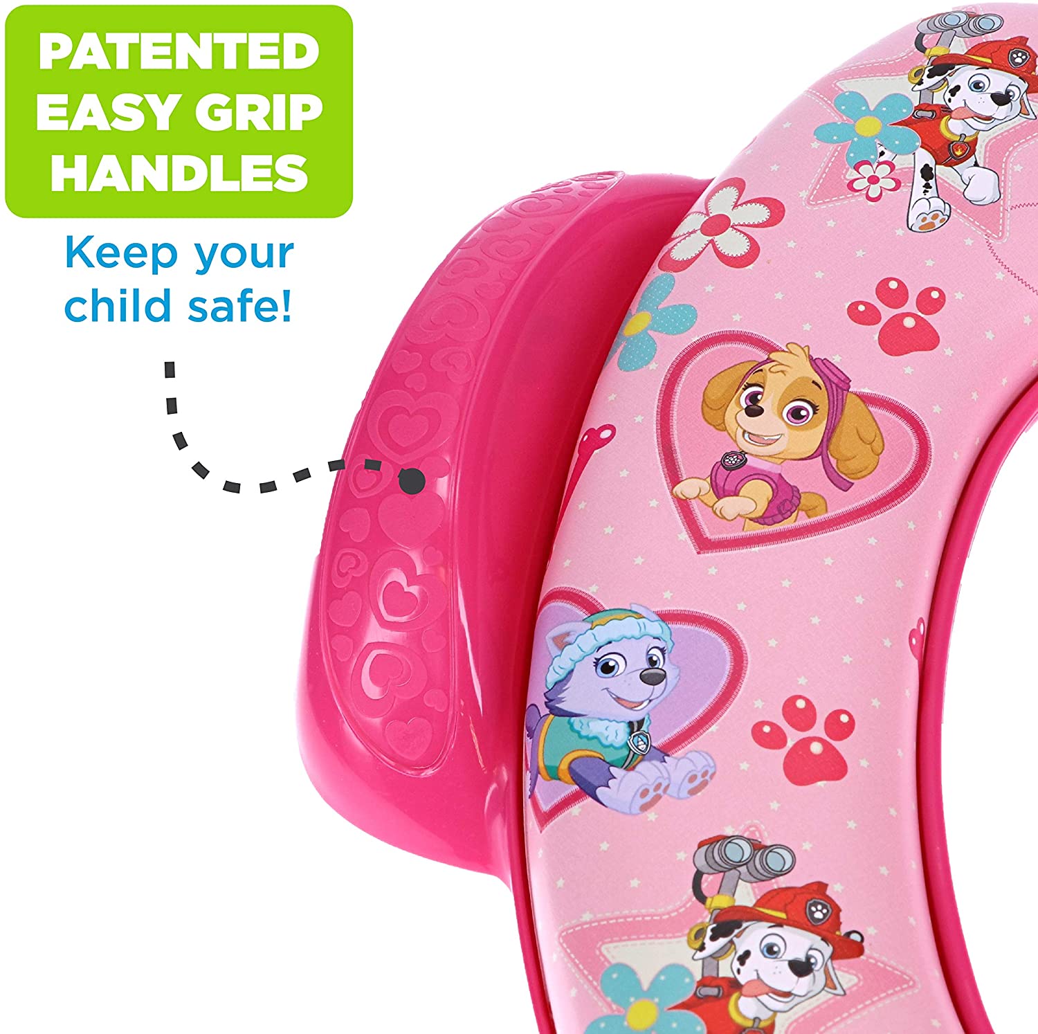 เบาะรองชักโครกเด็ก Paw patrol Soft Potty Seat สีชมพู