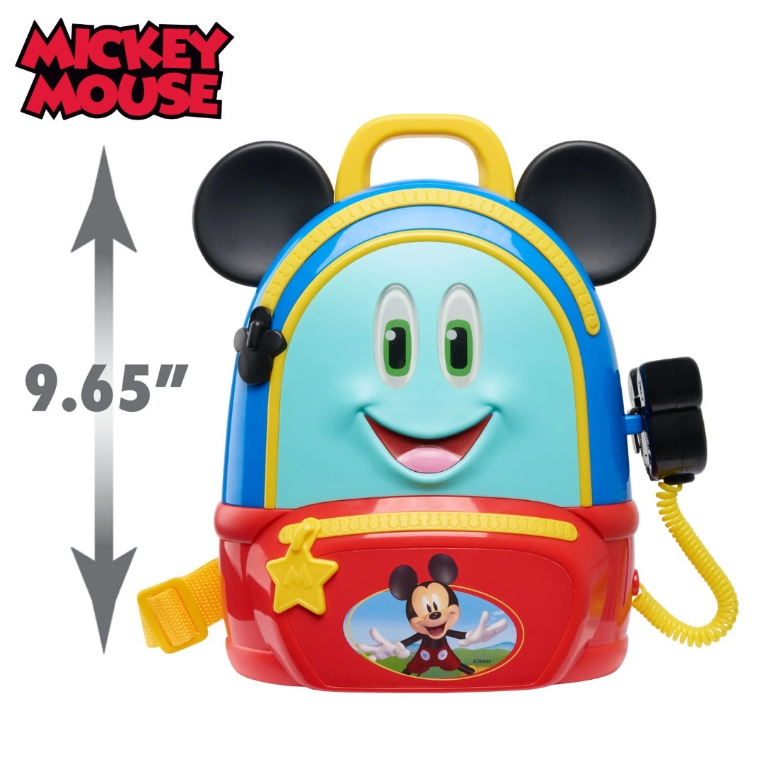 นำเข้า 🇺🇸 ผจญภัยไปกับมิกกี้เซ็ตกระเป๋าเป้ Disney Junior Mickey Mouse Funhouse – มาพร้อมไฟ เสียง และอุปกรณ์โชว์จินตนาการ 5 ชิ้น สำหรับ 3 ปีขึ้นไป ราคา 1,490 บาท