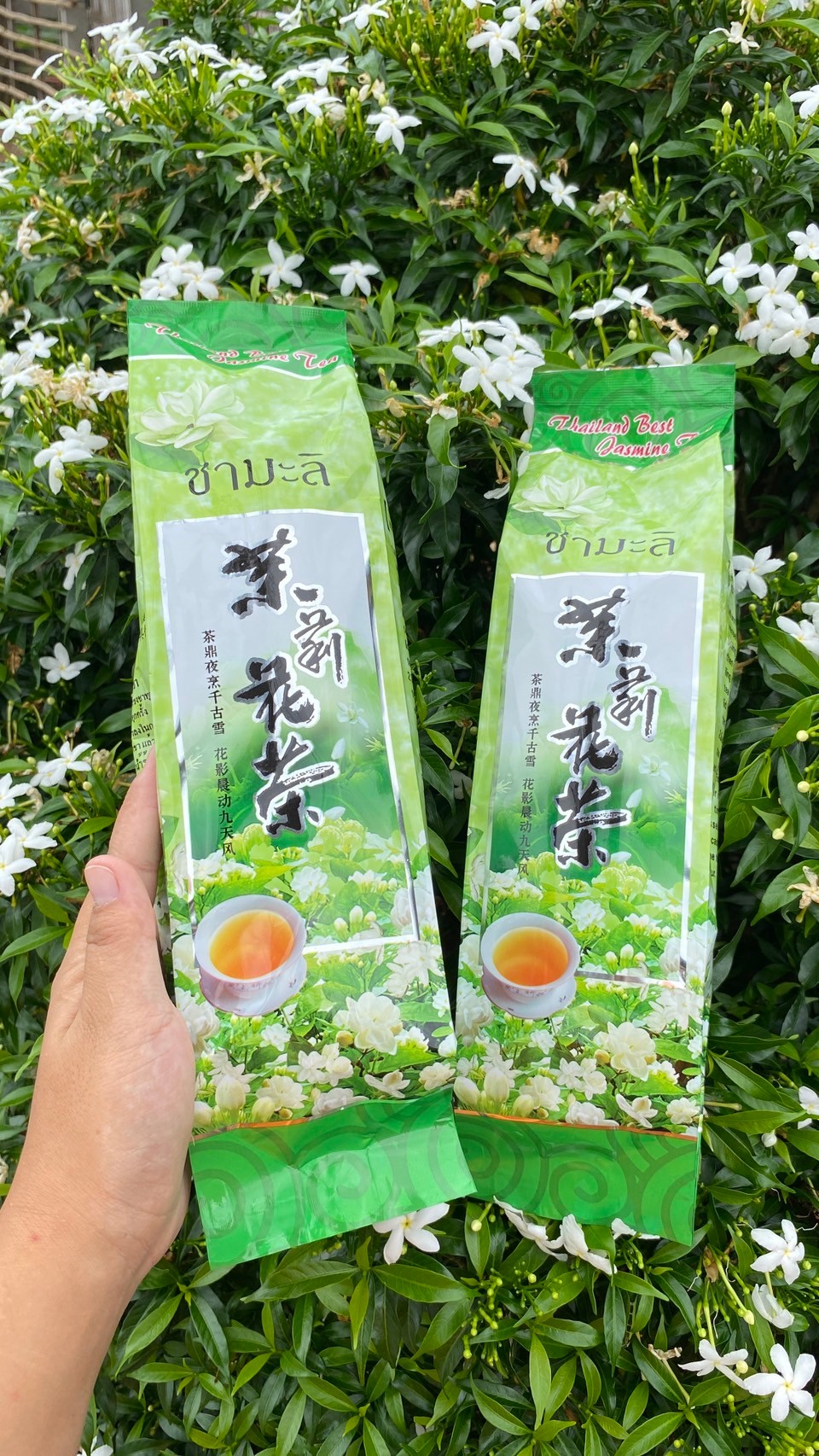 ชามะลิ ขนาด 80 กรัม อัดแน่นเต็มห่อ เหมาะสำหรับเป็นของฝากให้ปีใหม่และทุกเทศกาล ชาเขียวอัสสัมอบดอกมะลิ (ใบชาอบแห้ง) ชาเขียวมะลิจากดอยแม่สลอง ASSAM GREEN TEA กลิ่นหอม รสชาติดี ชาจากธรรมชาติ ของดีในราคามิตรภาพ