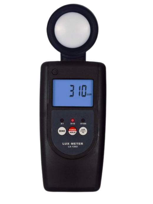 Linshang รุ่นLX-1262เครื่องวัดแสงแสดงผลแบบตัวเลข,Digital Portable Lux Meter Light Meter Luminometer Range 0~20,000 FC