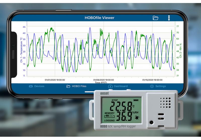 Onset’s HOBO รหัส MX-1101 เครื่องวัดและบันทึกค่าอุณหภูมิความชื้น,Data logger: 0%～90% relative humidity measured, -4°F～158°F, -20°C～70°C, LCD