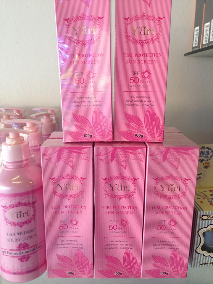 โลชั่นกันแดดยูริ (YURI Protection Sun Screen SPF50 PA+++)
