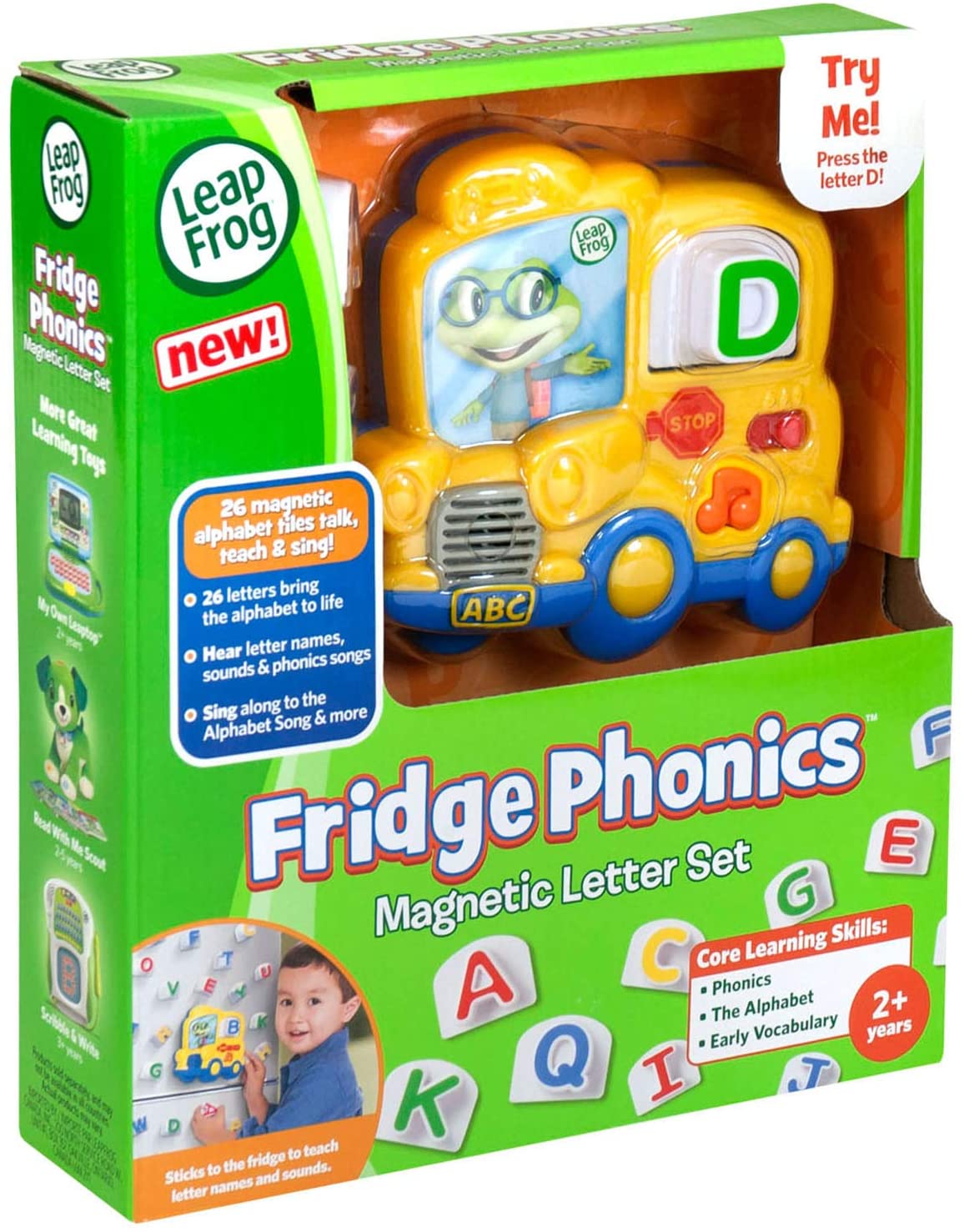 ชุดตัวอักษรแม่เหล็ก A ถึง Z ติดตู้เย็น LeapFrog Phonics รถสีเหลือง ราคา 1600 - บาท