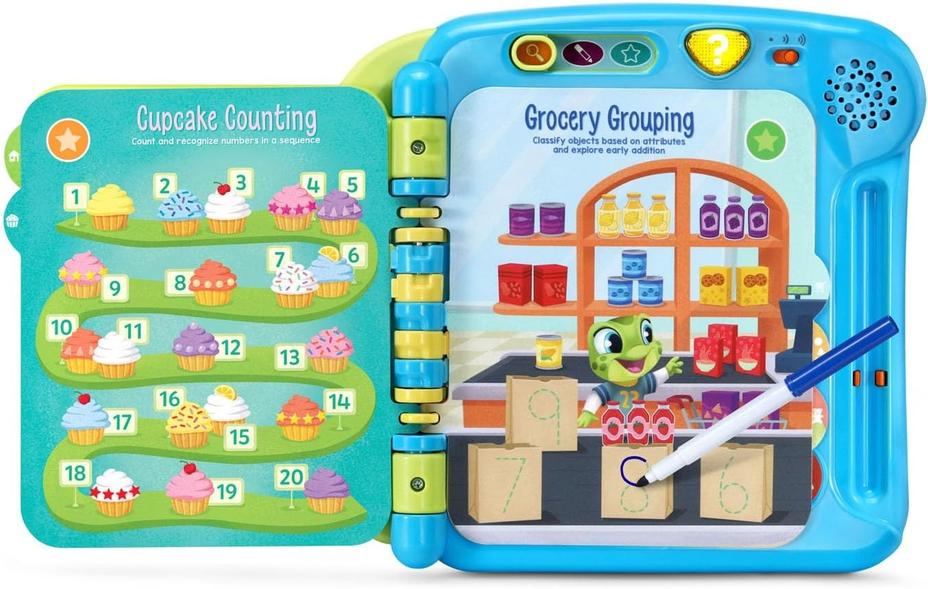 🔅รุ่นใหม่ล่าสุดนำเข้า🇺🇸 LeapFrog Prep for Preschool Math Book -หนังสือคณิตศาสตร์เตรียมความพร้อมสำหรับเด็กก่อนวัยเรียน สำหรับเด็กอายุ 3-9 ปี ราคา 1,590 บาท