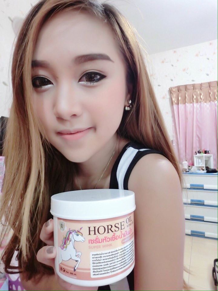 เซรั่มหัวเชื้อน้ำมันม้า (Horse Oil wink Gel by Super Wink)