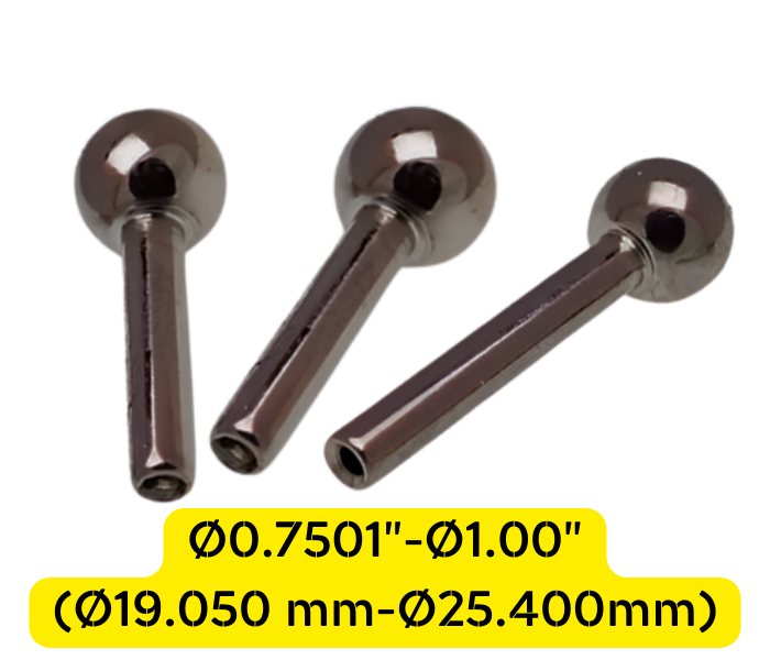 BalTec φ19.050-φ25.400mm เกจกลมวัดงานความละเอียดสูงแบบมีก้าน,Ball precision:φ19.050-φ25.400±0.002mm,ball gauge with stem