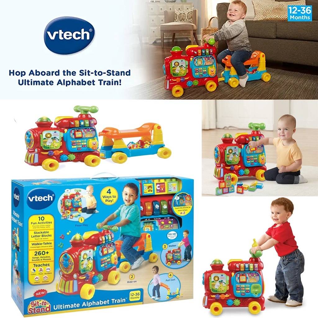 ของแท้ รถไฟ VTech Sit-to-Stand Ultimate Alphabet Train รุ่นใหม่ล่าสุด สินค้ายอดฮิตท๊อปรีวิว