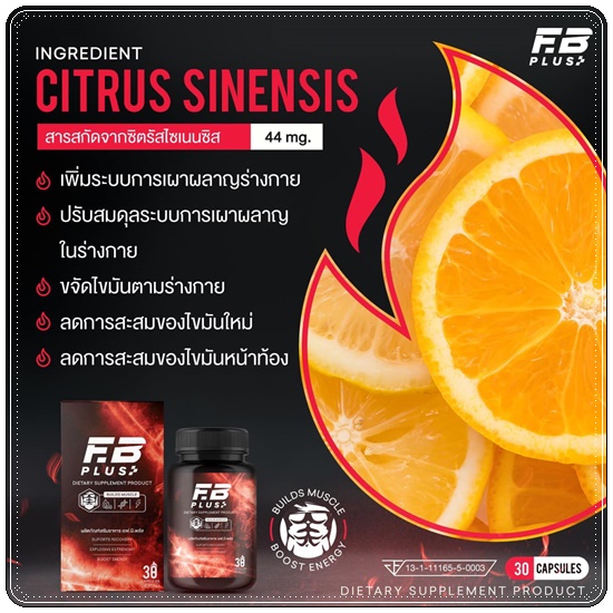 เอฟบีพลัส FB Plus เร่งเบิร์น เร่งเผาผลาญ (ของแท้ ส่งฟรี)