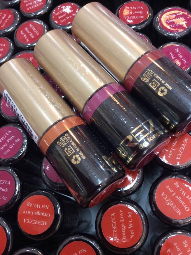 เมอร์เรซกาทิ้น สูตรน้ำ กันน้ำ กันเหงื่อ (MERREZ'CA Couleur de Lonue Dure'e Tints)
