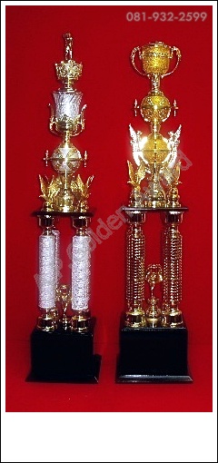 ถ้วยรางวัลพลาสติก 2เสา / 4 เสา