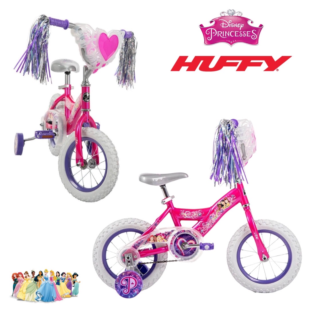 นำเข้า 🇺🇸 ✨Huffy Princess 12" Kids' Bike - Pink - จักรยานเด็กเจ้าหญิงดิสนีย์ ขนาด 12 นิ้ว สีชมพูอายุ 3–5 ปี ราคา 5,590 บาท