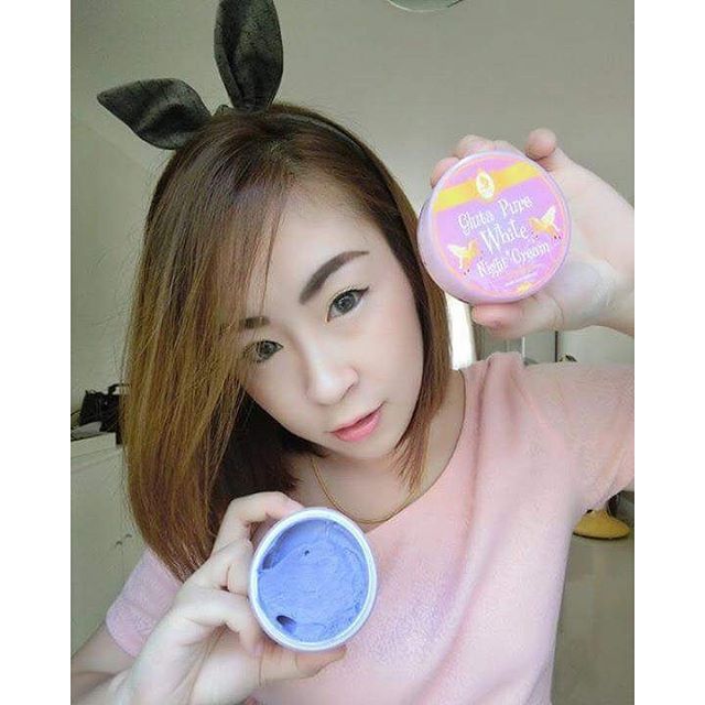 กลูต้าเพียว ทรีทเม้นผิวขาว (GLUTA PURE White Night Cream) ขนาด 100 g.