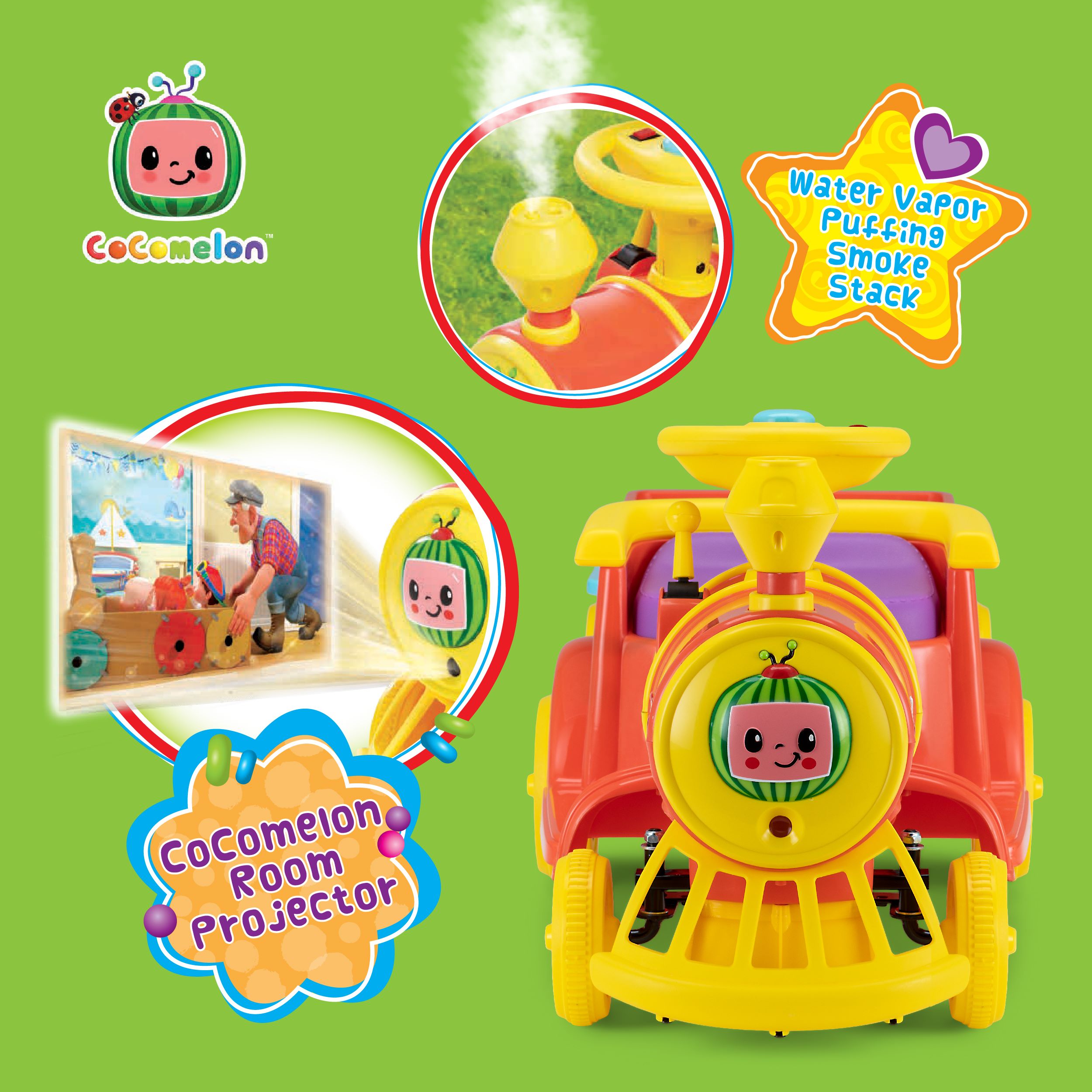 Cocomelon Choo Choo Train Ride-on Toy รถไฟของเล่น ราคา 9,900 บาท
