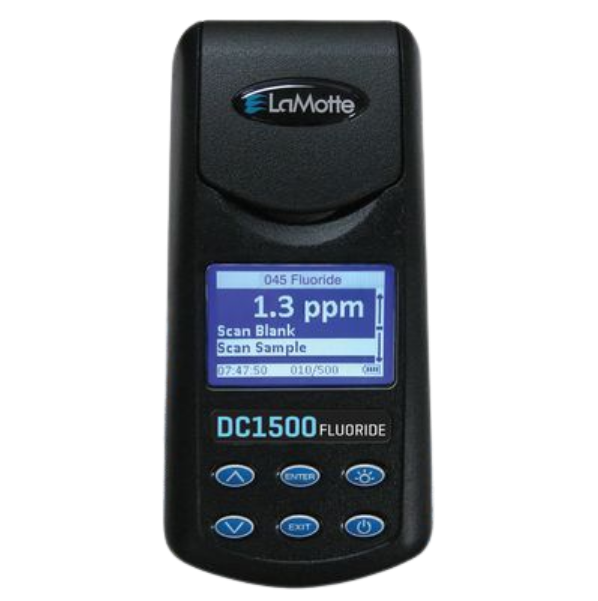 Lamotte รุ่นDC1500-FL#3243เครื่องวัดค่าระดับความเข้มข้นสารฟลูออร์ไรท์ในน้ำ,Fluoride Colorimeter,range:0–2.0,(100 of tests)