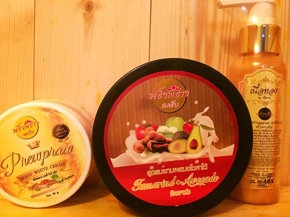 พริ้วพราว บอดี้ไวท์ครีม ใหม่ (Prewpraw Body White Cream)