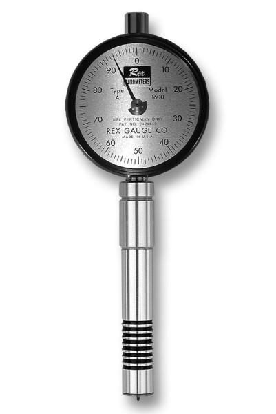 Rex 1600-B เกจวัดความแข็งของยาง Durometer Type B Durometer RX-1600-B For Harder Elastomers And Plastics. Use Above 93 A Scale