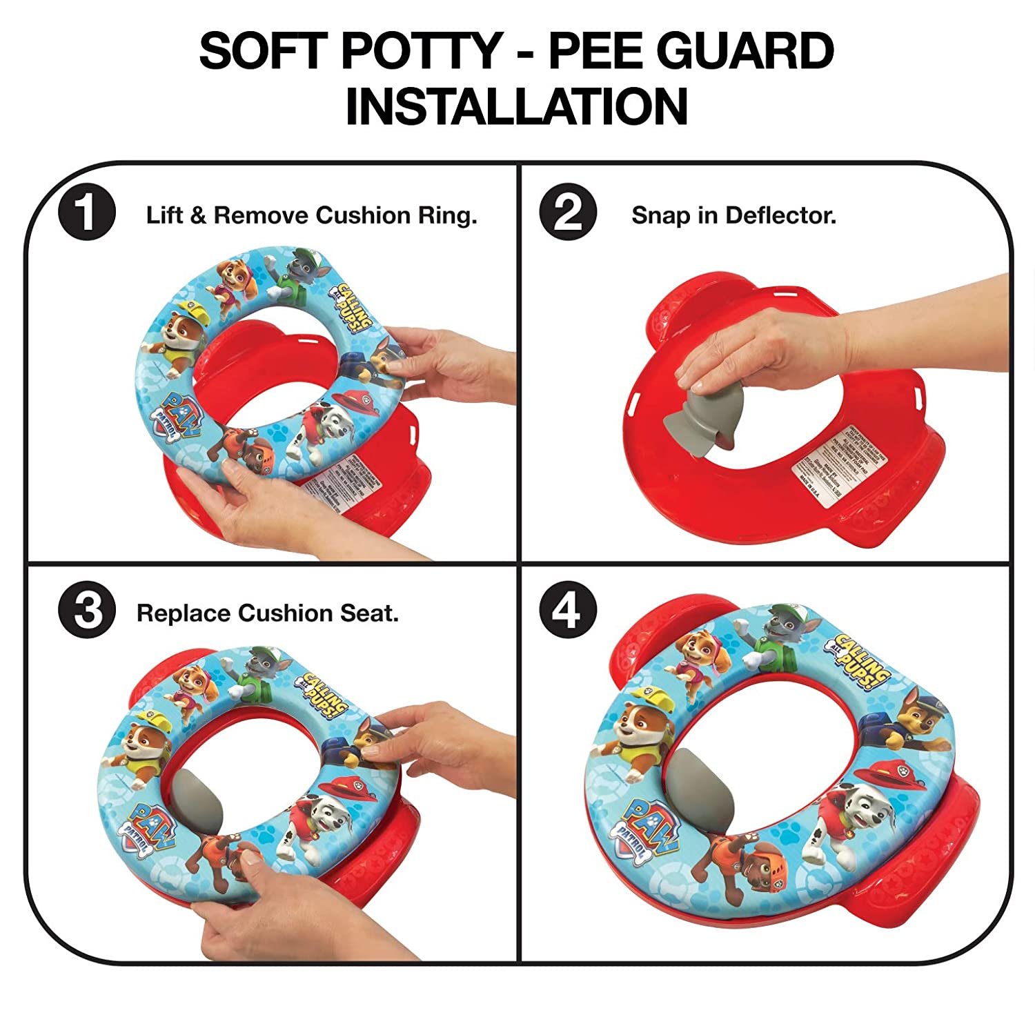 เบาะรองชักโครกเด็ก Nickelodeon Paw Patrol "Calling All Pups" Soft Potty Seat ราคา 950 บาท