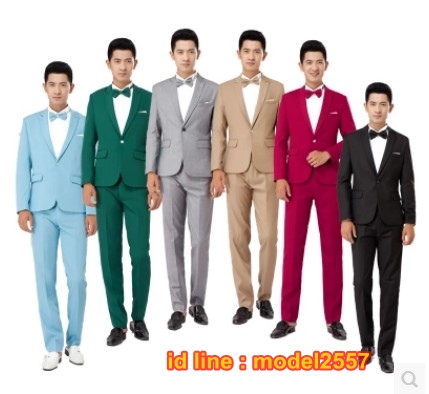JM6102006 ชุดเสื้อสูทงานเลี้ยงผู้ชายสูทเจ้าบ่าวงานแต่งงาน (pre) JM6102006 ชิ้น