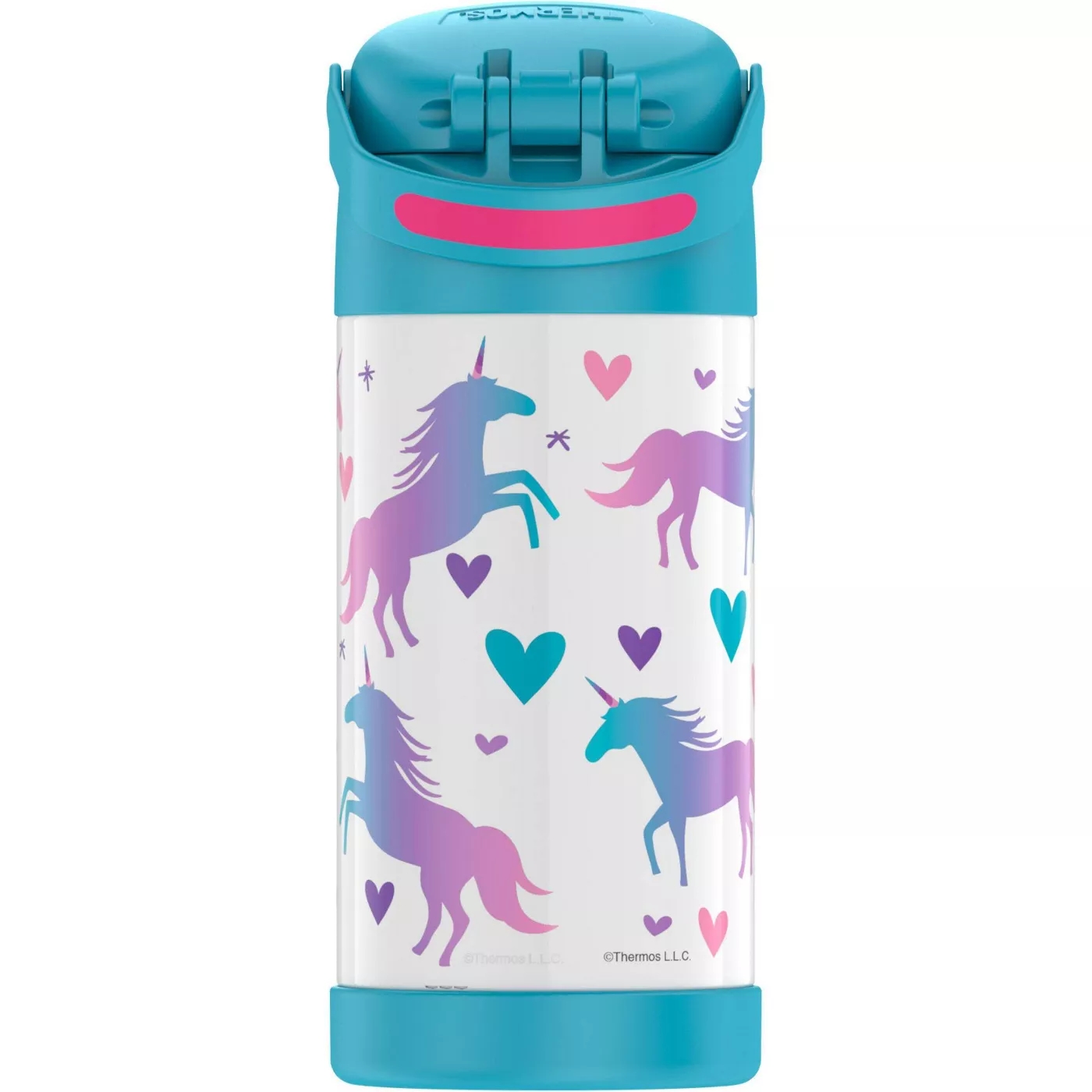 กระติกน้ำ เก็บความเย็น Thermos Unicorn 12oz FUNtainer Water Bottle with Bail Handle - Blue