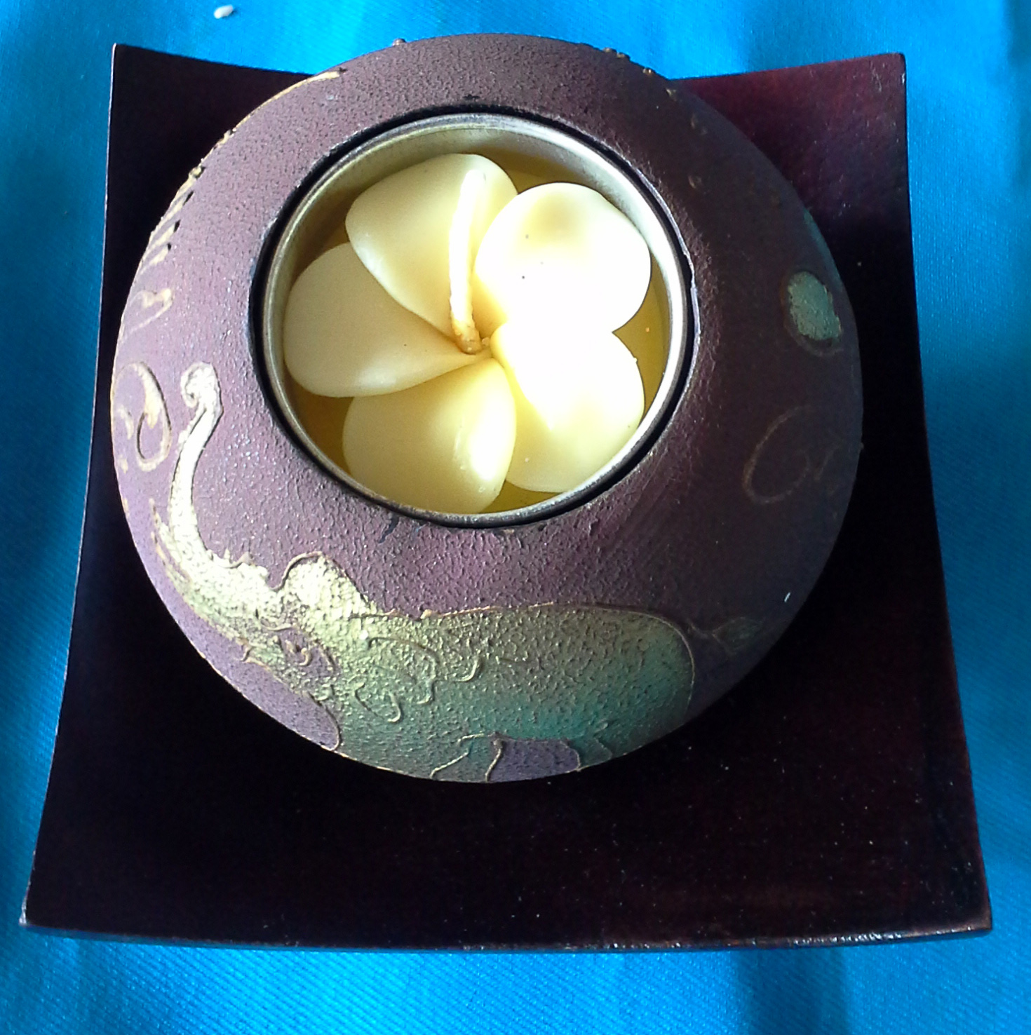 สปาเทียนหอมลายช้างสีน้ำตาลแดง ส่งฟรี