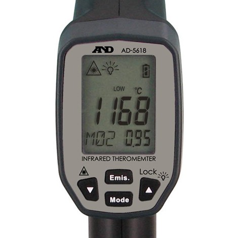 ADN รุ่นAD-5618เทอร์โมมิเตอร์อินฟราเรดสำหรับการวัดอุณหภูมิที่สูงInfrared thermometer for high temperature measurement AD-5618