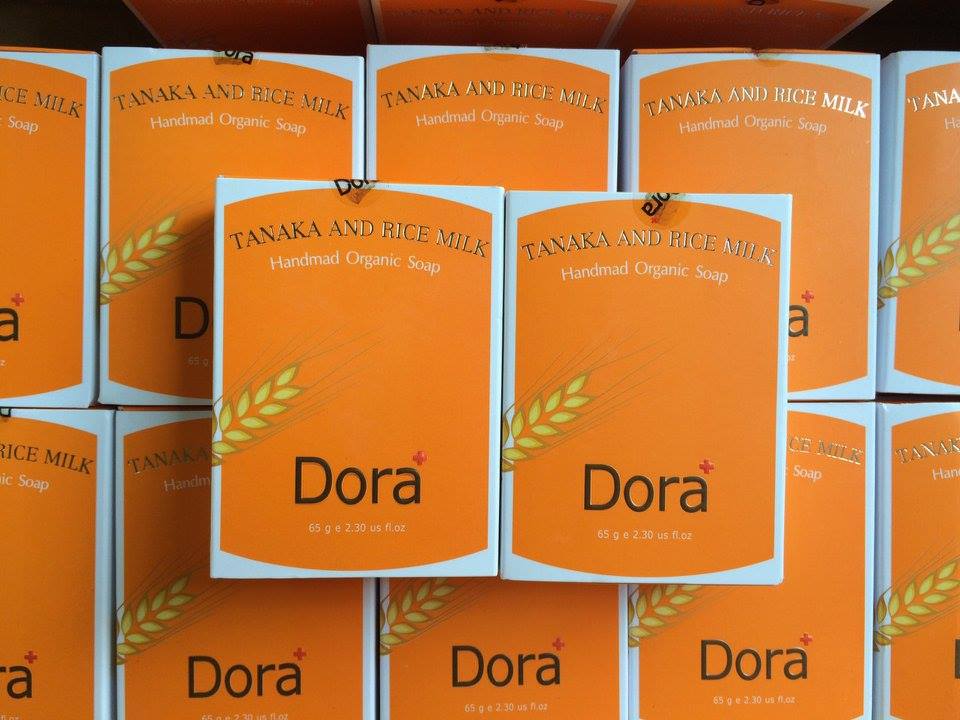 สบู่ ลดฝ้า Dora+ Tanaka and Rice Milk Soap สบู่ทานาคา น้ำนมข้าว