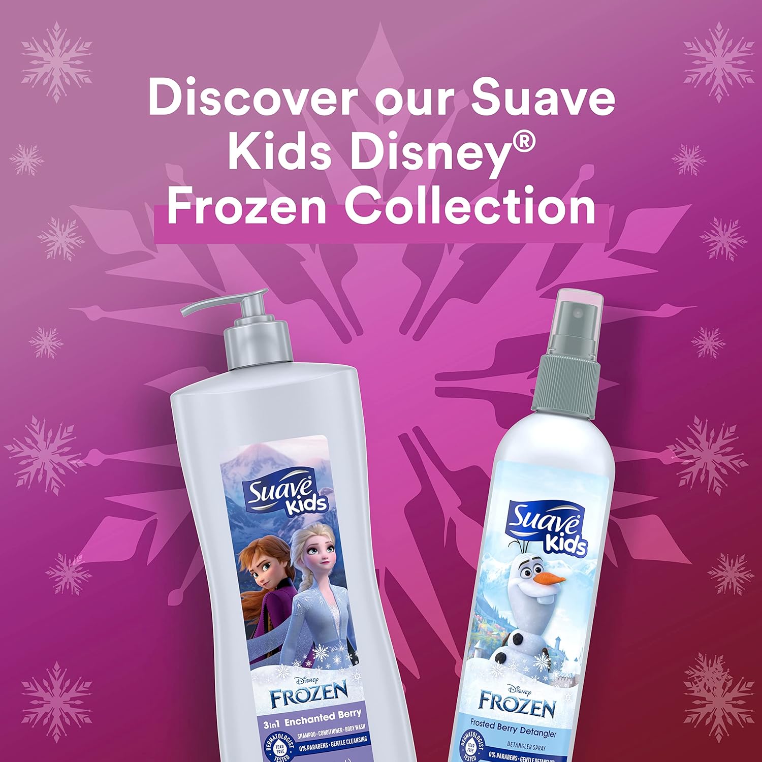 สเปรย์ป้องกันผมพันกัน Suave Kids Disney Frozen II Anna detangler สเปรย์ Detangler