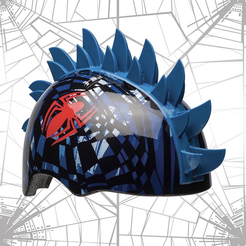 หมวกกันน็อกเด็ก สไปเดอร์แมน โมฮอก นำเข้า 🇺🇸 BELL Spider-Man Web Shatter 3D Child Multisport Helmet, Child (5-8 yrs.)
