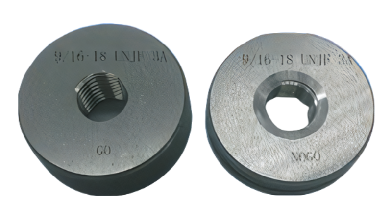 7/16”-20UNJF-3Aเกจวัดเกลียวนิ้วสำหรับวัดเกลียวนอก,Thread Ring Gauge,Class-3A,Go-NoGo set