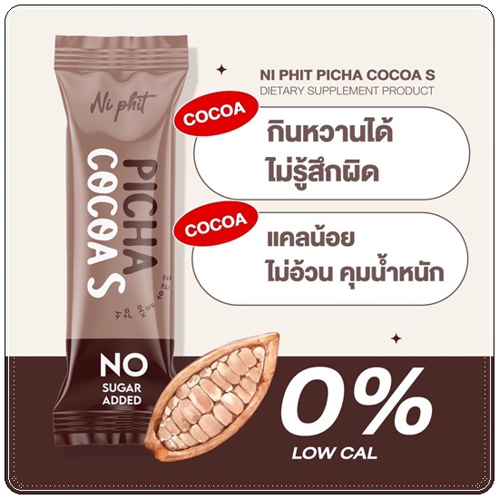 โกโก้คุมหิว พิชชา PICHA COCOA S Ni Phit (1แถม1)