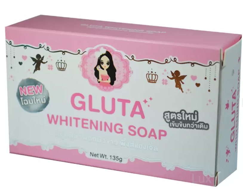 สบู่พิงค์แองเจิ้ล กลูต้าไวน์เทนนิ่ง โซพ (Gluta Whitening Soap by Pink Angel)