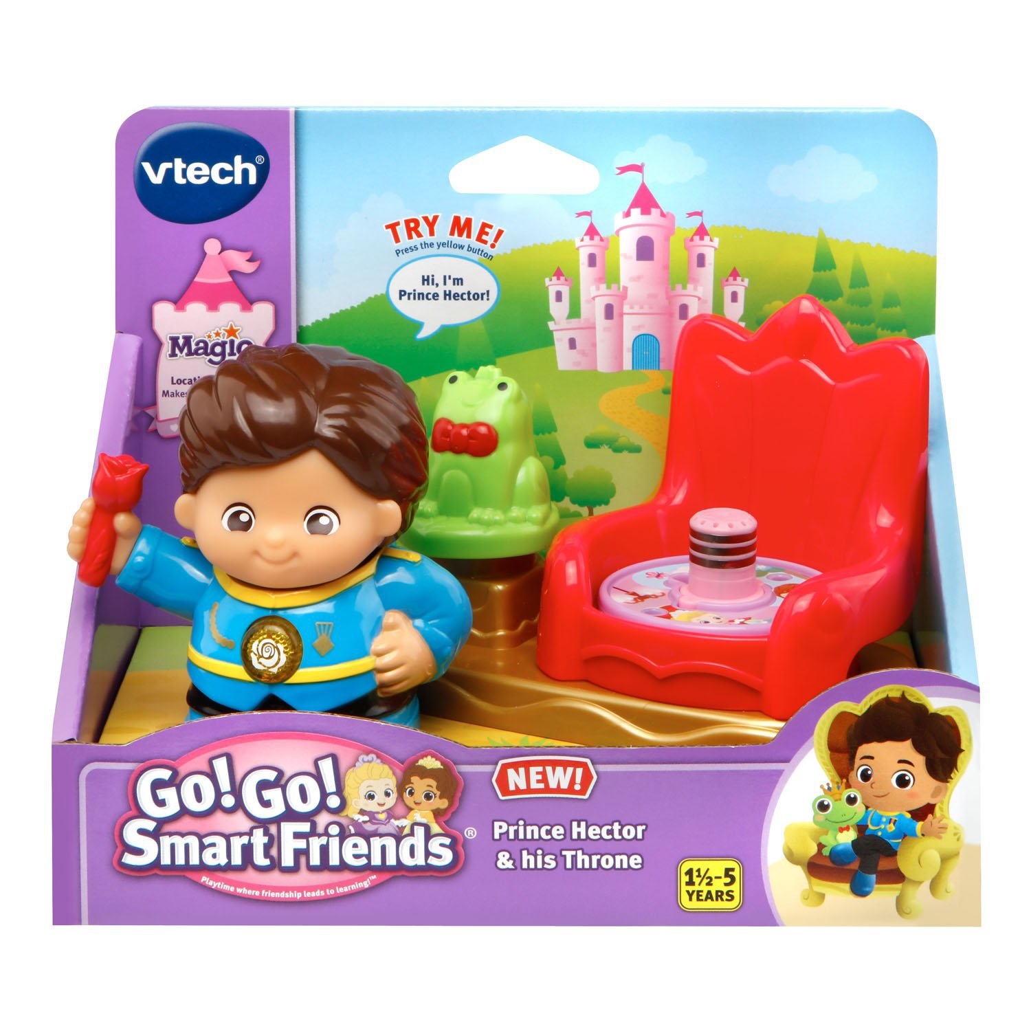 ❤️ VTech Go! Go! Smart Friends Prince Hector and his Throne เจ้าชายเฮ็กเตอร์และบัลลังก์ของเขา(เก้าอี้สีทอง)