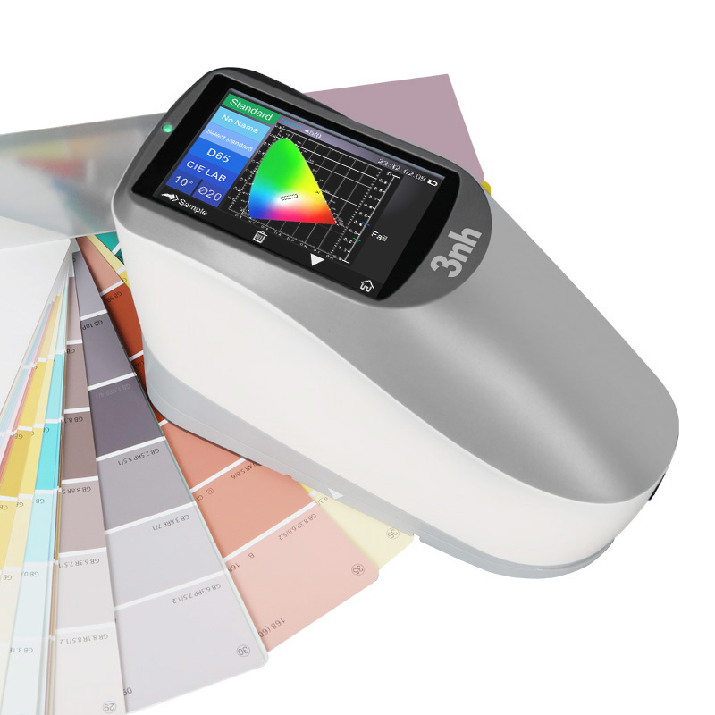 3nh รุ่นYS-4580เครื่องวัดสีสเปกโตรโฟโตมิเตอร์ความแม่นยำสูงPortable Spectrocolorimeter/Geometry:45/0,Apertures:∅20mm(Wavelength Range:400～700nm)/Bluthooth
