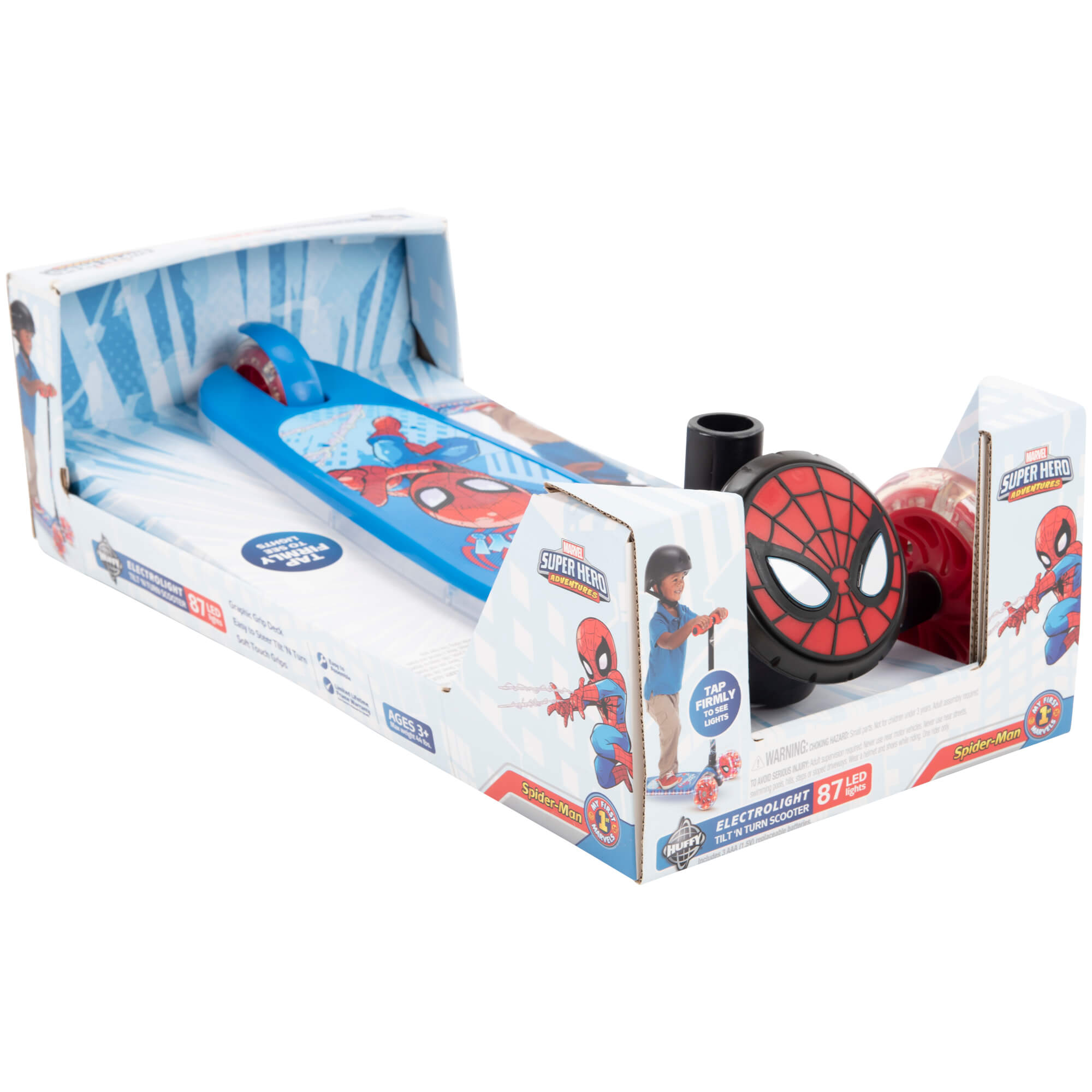 สกู๊ตเตอร์ 3 ล้อ Marvel Spider-Man 3-Wheel Scooter for Toddlers by Huffy