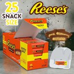 นำเข้า US Reese's Milk Chocolate Snack Size Peanut Butter Cups Candy, Pantry Pack 13.75 oz, 25 Pieces ราคา 790 บาท