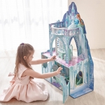 บ้านตุ๊กตาปราสาทน้ำแข็ง Teamson Kids - Ice Castle Wooden Doll House with 6 pcs Furniture for 12 inch Dolls หรูหรางดงาม ขนาดน่ารักกระทัดรัด มาพร้อมกับเฟอร์นิเจอร์ สามารถเล่นได้กับตุ๊กตา12” ขนาดบ้านไม่สิ้นเปลืองพื้นที่ในบ้าน ราคาสบายๆ นำเข้าจาก USA ของแท้ 1