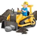 Kid Trax CAT Bulldozer 12-Volt Battery-Powered Ride-On รถตักดินแบตเตอรี่ บังคับเองได้ คันใหญ่มากๆคะ