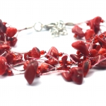 กำไลคริสตัลสีแดง